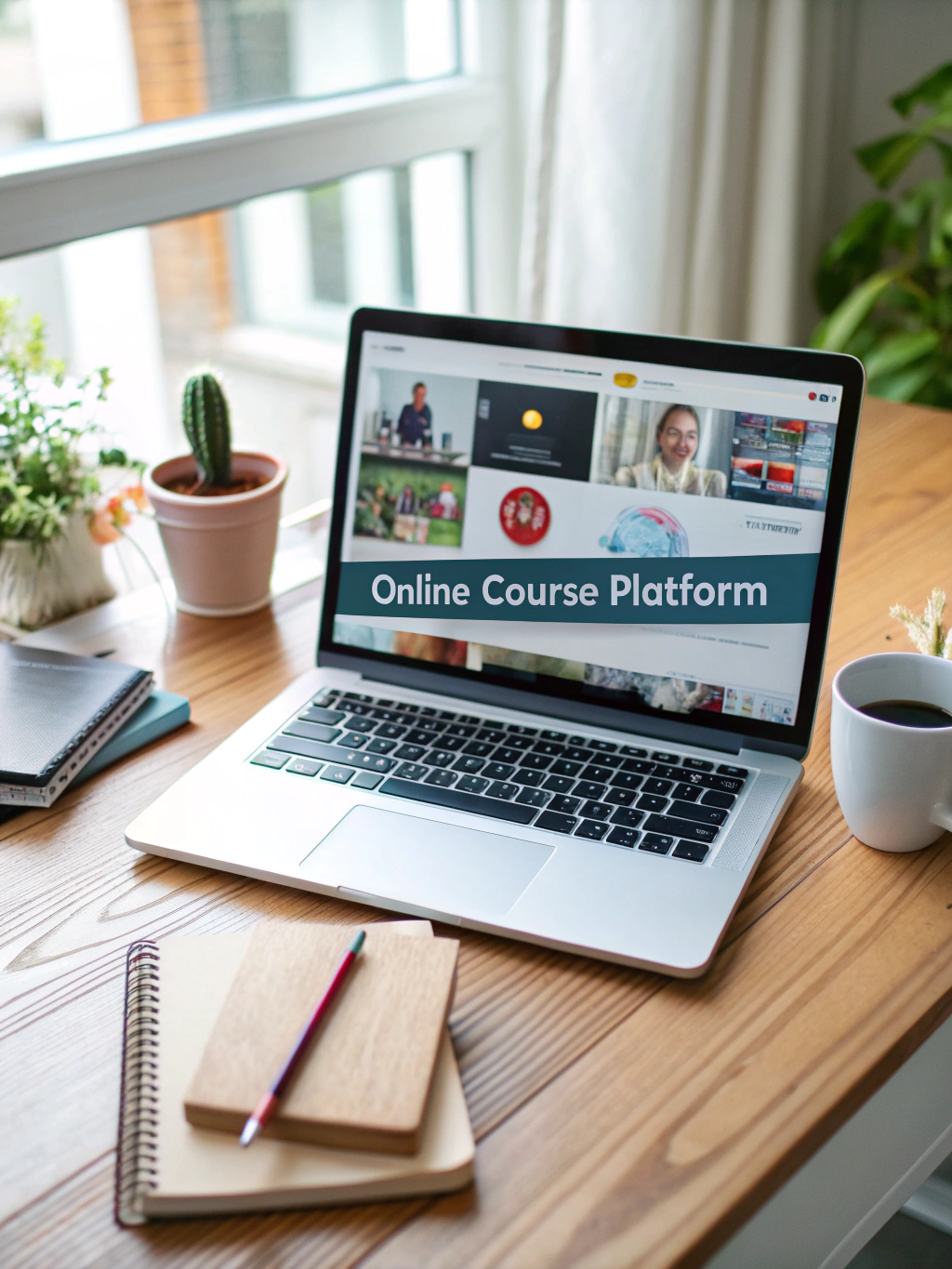 Gros plan sur un apprenant adulte prenant des notes manuscrites à côté d'un ordinateur portable affichant une session de formation en ligne